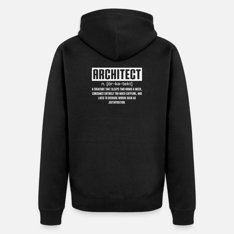 Architect Architect - Veste à capuche bio Premium Unisexe - noir