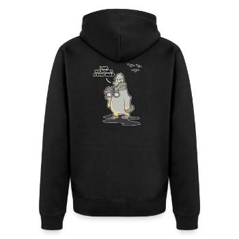 Voyeur Bigfoot Bird Birds Ornithologue Yeti - Veste à capuche bio Premium Unisexe - noir - Dos - Nico (187cm)