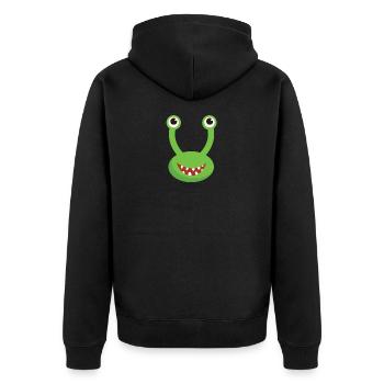 Petit monstre - Veste à capuche bio Premium Unisexe - noir - Dos - Nico (187cm)