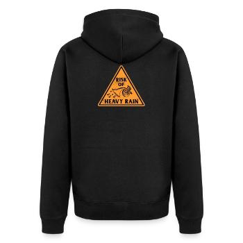 French Horn Risk of Heavy Rain Instrument Orchestra - Unisex Premium Organic Zip Hoodie - black - Back - Nico (187cm)