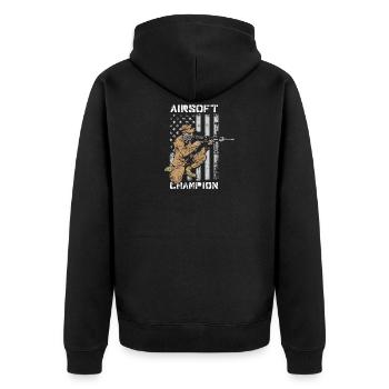 Airsoft - Veste à capuche bio Premium Unisexe - noir - Dos - Nico (187cm)