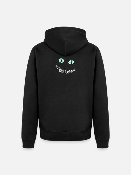 Keep Wonderland Mad - Alice - Unisex Premium Organic Zip Hoodie - black