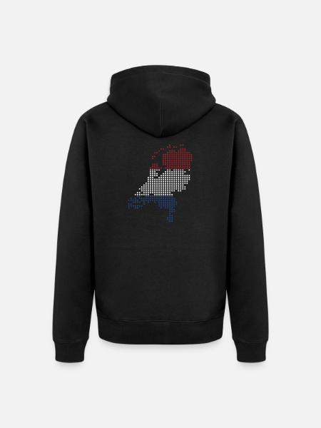 Drapeau hollandais drapeau hollandais - Veste à capuche bio Premium Unisexe - noir
