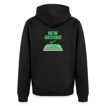 has a new stadium Hobby Sport - Unisex Premium Organic Zip Hoodie - black - Back - Nico (187cm)