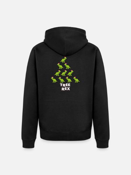 T-REX t-shirt Geschenk Weihnachten - Premium økologisk unisex-hættejakke - sort