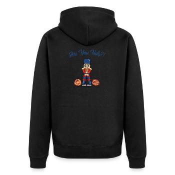 Sind Sie Nüsse Nussknacker Nutcraker Nutcraker - Unisex Premium Bio Zip Hoodie - Schwarz - Hinten - Nico (187cm)