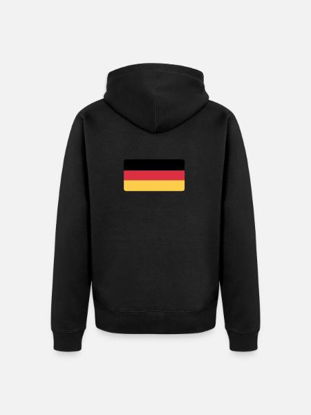 (drapeau allemand) - Veste à capuche bio Premium Unisexe - noir