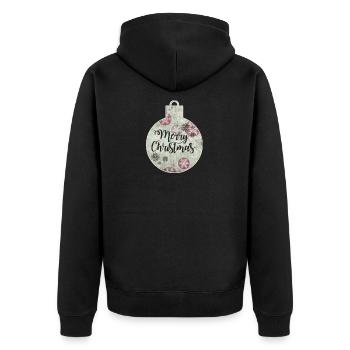 Noël Joyeux Noël Boule de Noël - Veste à capuche bio Premium Unisexe - noir - Dos - Nico (187cm)