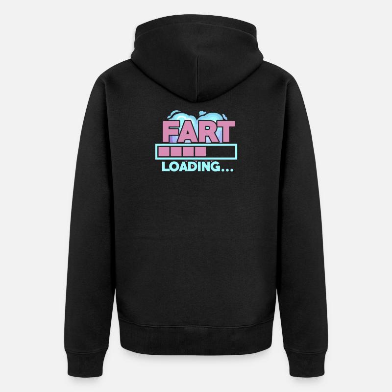 Fart loading - Unisex Premium Bio Zip Hoodie - Schwarz