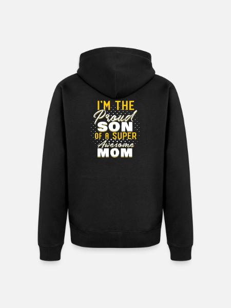 Mother's Day - Unisex Premium Organic Zip Hoodie - black