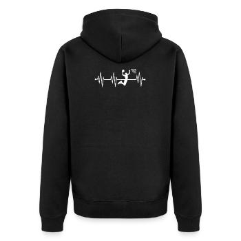 Dunking Basketball - Veste à capuche bio Premium Unisexe - noir - Dos - Nico (187cm)