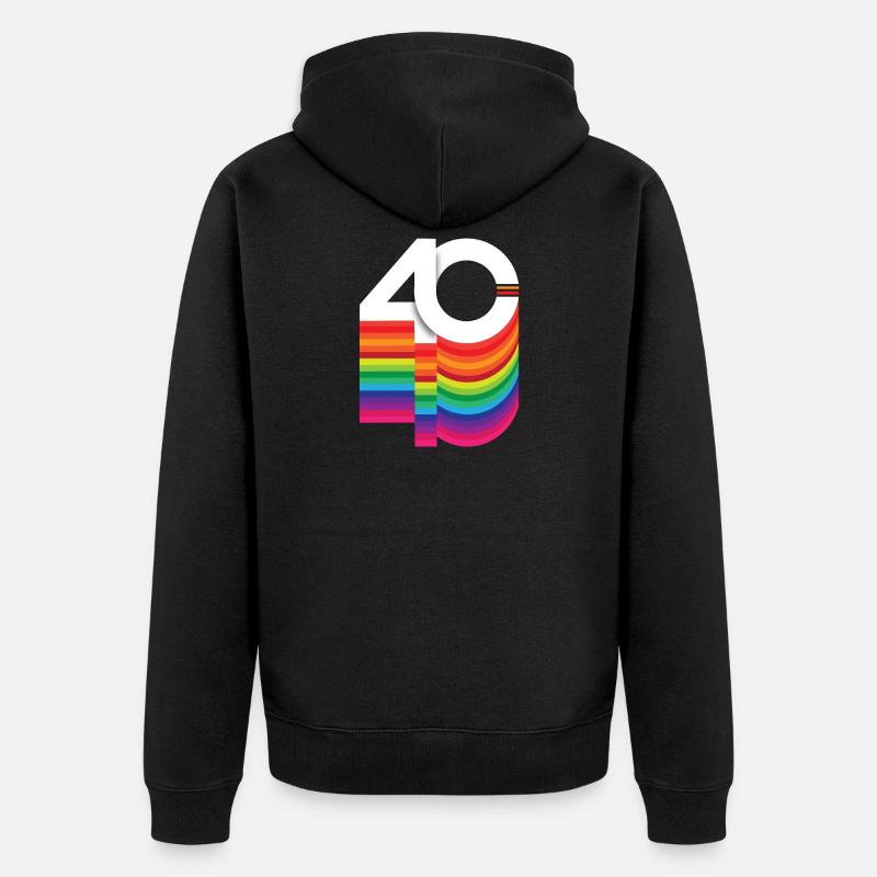 40 ans d’anniversaire - Veste à capuche bio Premium Unisexe - noir