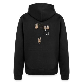 indolence - Veste à capuche bio Premium Unisexe - noir - Dos - Nico (187cm)