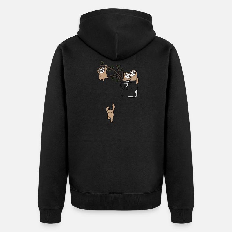 indolence - Veste à capuche bio Premium Unisexe - noir