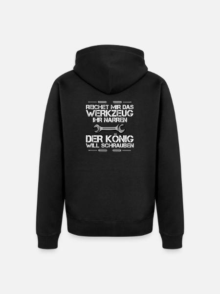 Give me the tool - Unisex Premium Organic Zip Hoodie - black