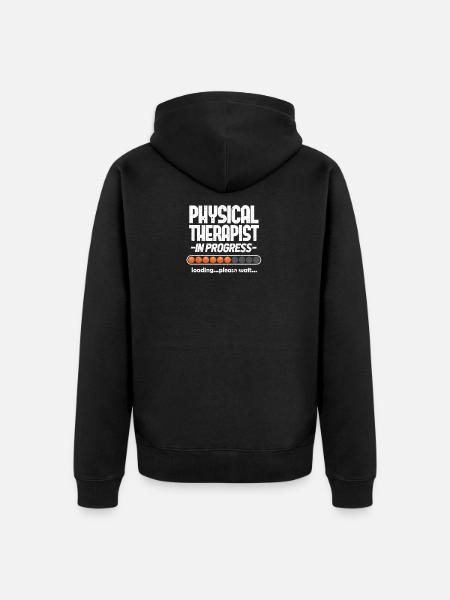 Physiotherapist - Unisex Premium Organic Zip Hoodie - black