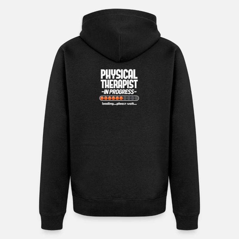 Physiotherapeut - Unisex Premium Bio Zip Hoodie - Schwarz