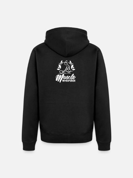 physiotherapist - Unisex Premium Organic Zip Hoodie - black