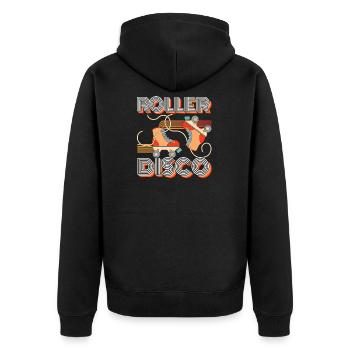 Cadeau Roller Disco Roller Roller Roller - Veste à capuche bio Premium Unisexe - noir - Dos - Nico (187cm)