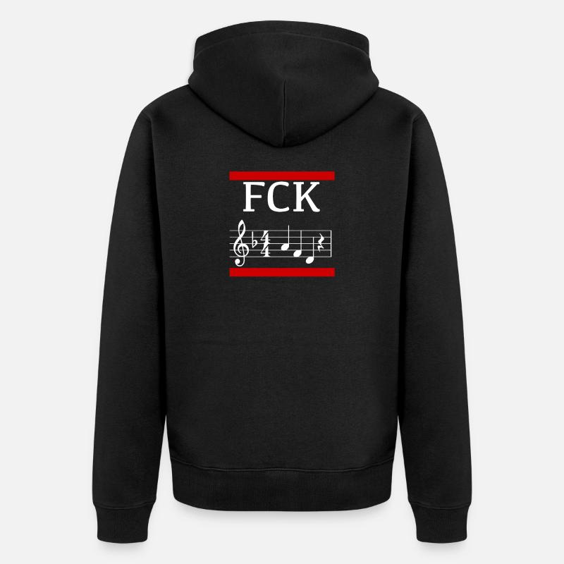 FCK AFD - Unisex Premium Bio Zip Hoodie - Schwarz
