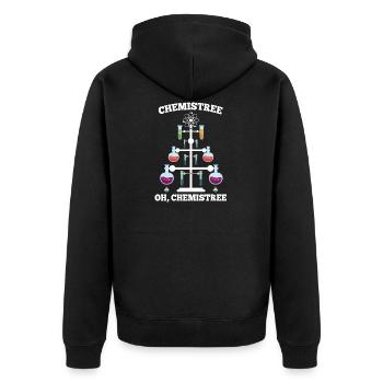 Chimie Sapin de Noël - Veste à capuche bio Premium Unisexe - noir - Dos - Nico (187cm)