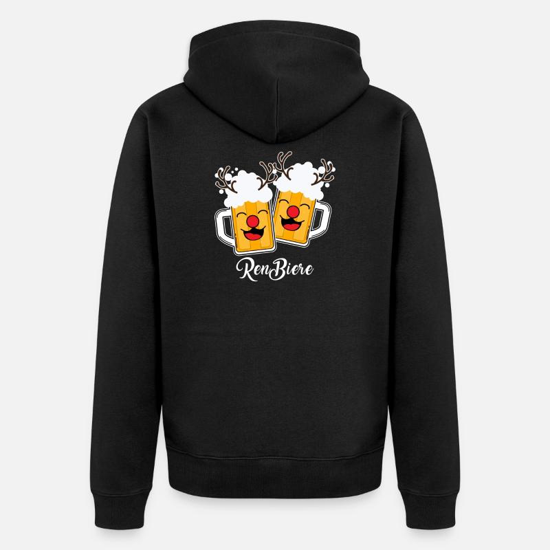 cadeau de noel - Veste à capuche bio Premium Unisexe - noir