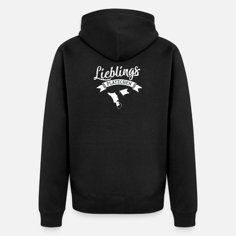 Biscuits préférés Helgoland - Veste à capuche bio Premium Unisexe - noir