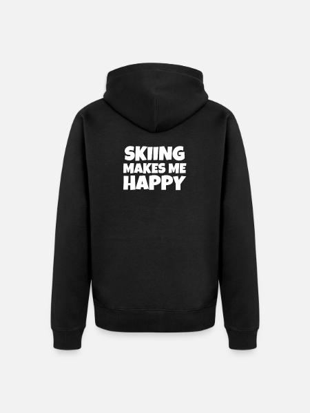 skieur - Veste à capuche bio Premium Unisexe - noir