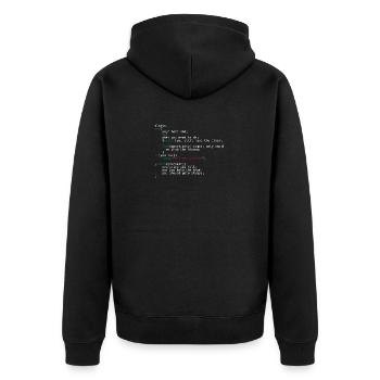 Geek Coder - Veste à capuche bio Premium Unisexe - noir - Dos - Nico (187cm)