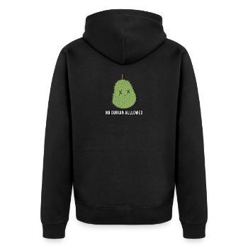 Aucun durian autorisé - Veste à capuche bio Premium Unisexe - noir - Dos - Nico (187cm)