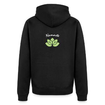 Namaste - Veste à capuche bio Premium Unisexe - noir - Dos - Nico (187cm)