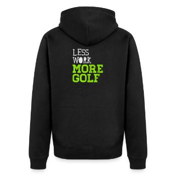 golf - Veste à capuche bio Premium Unisexe - noir - Dos - Nico (187cm)