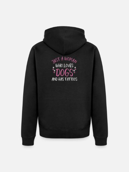 canine - Veste à capuche bio Premium Unisexe - noir