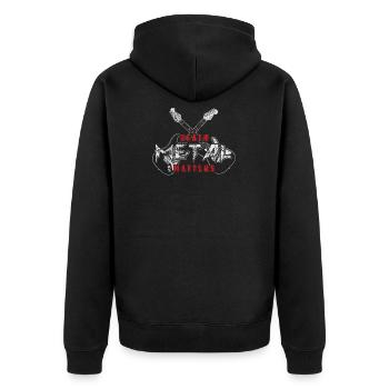 Death Metal - Veste à capuche bio Premium Unisexe - noir - Dos - Nico (187cm)