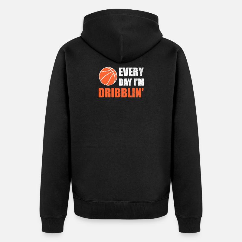 basket-ball - Veste à capuche bio Premium Unisexe - noir