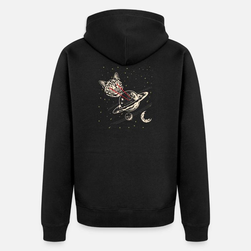 LASER CAT - Veste à capuche bio Premium Unisexe - noir