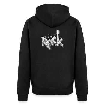 Musique de guitare rock - Veste à capuche bio Premium Unisexe - noir - Dos - Nico (187cm)