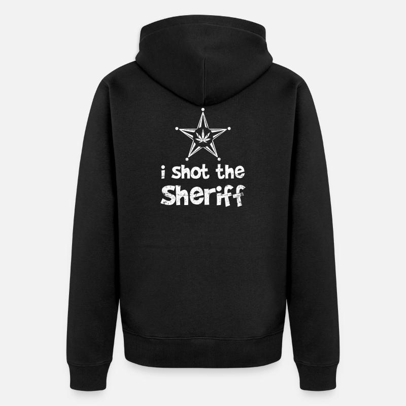 Reggae Sheriff - Veste à capuche bio Premium Unisexe - noir