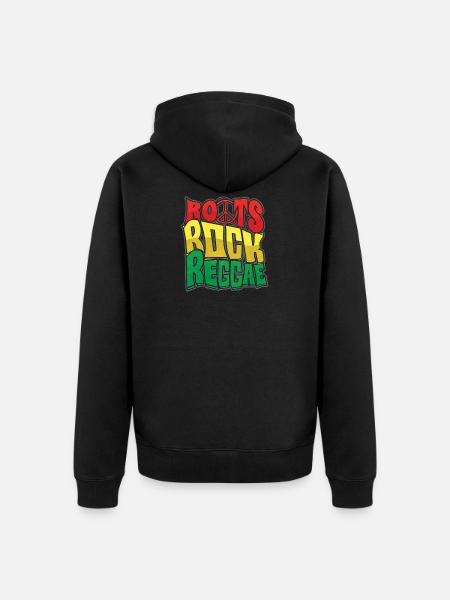 Roots reggae rock - Veste à capuche bio Premium Unisexe - noir