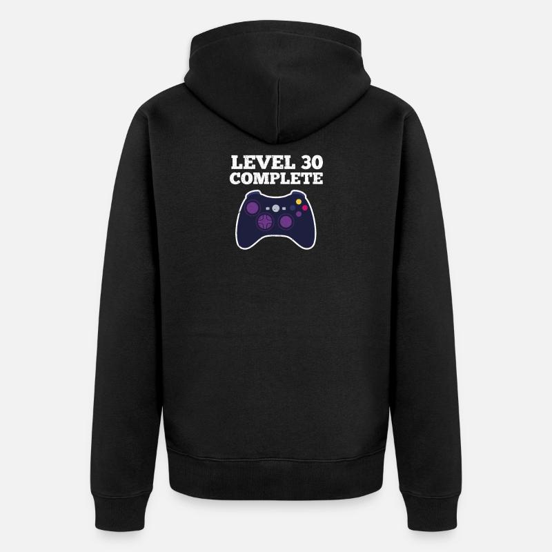 30ème anniversaire - Veste à capuche bio Premium Unisexe - noir