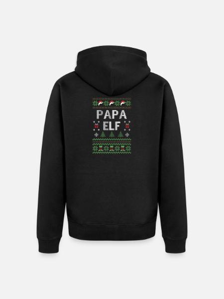 6 - Unisex Premium Organic Zip Hoodie - black