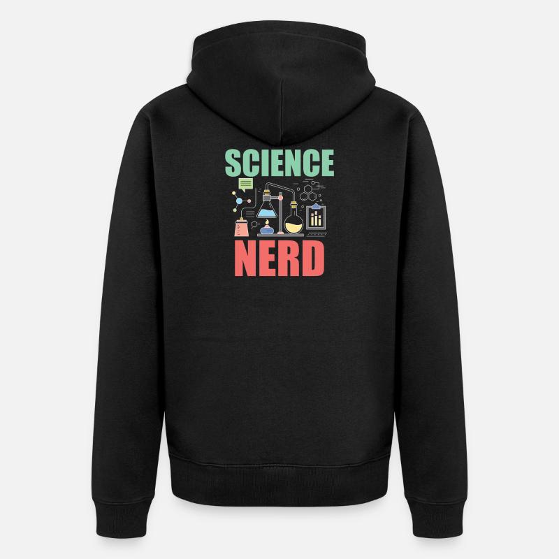Science Nerd - Veste à capuche bio Premium Unisexe - noir