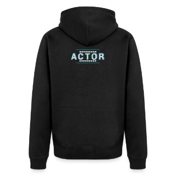 Profession de théâtre actrice actrice - Veste à capuche bio Premium Unisexe - noir - Dos - Nico (187cm)