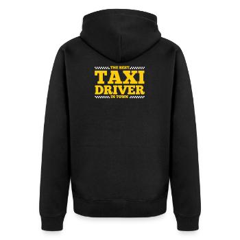 Taxi driver Driving instructor Chauffeur Taxi Occupation driver - Unisex Premium Organic Zip Hoodie - black - Back - Nico (187cm)
