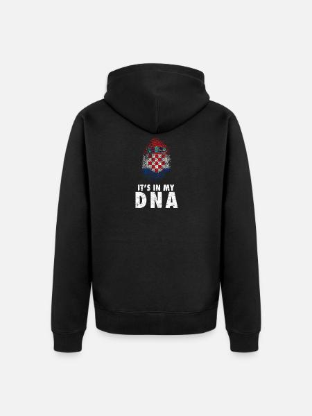 ADN croatie - Veste à capuche bio Premium Unisexe - noir