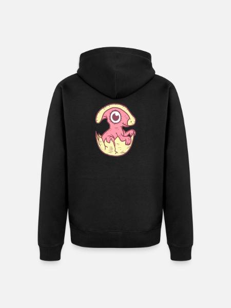 Doux bébé Dino - Veste à capuche bio Premium Unisexe - noir