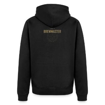 Cadeau de maître brasseur de bière Brewmaster Self-Brewing - Veste à capuche bio Premium Unisexe - noir - Dos - Nico (187cm)