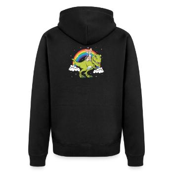 Cadeau Sphynx Cat T-Rex Dinaur Dino - Veste à capuche bio Premium Unisexe - noir - Dos - Nico (187cm)