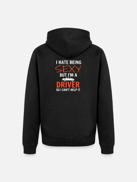 motorist - Unisex Premium Organic Zip Hoodie - black
