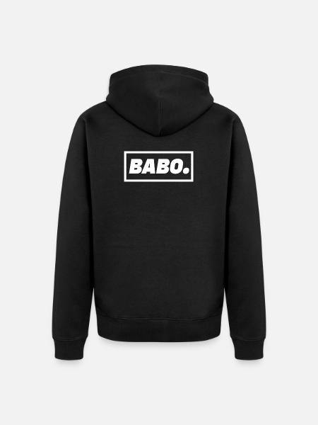 Babo - Veste à capuche bio Premium Unisexe - noir
